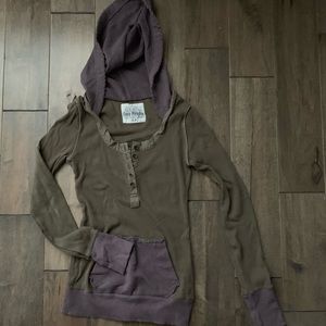 Free people long sleeve with hood